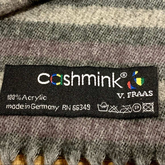 Cashmink by V. Fraas Striped Winter‎ Scarf - Picture 5 of 5